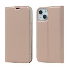  iPhone 13 Mini - Skin Touch Flip Fodral - Ros&eacute;guld - Teknikhallen.se