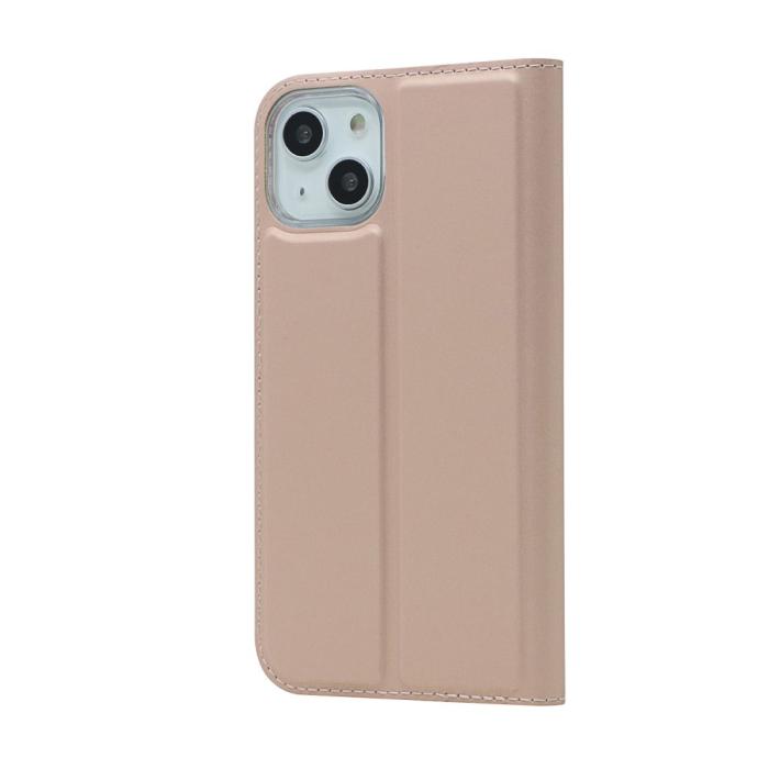 Bild 3,  iPhone 13 Mini - Skin Touch Flip Fodral - Roséguld - Teknikhallen.se