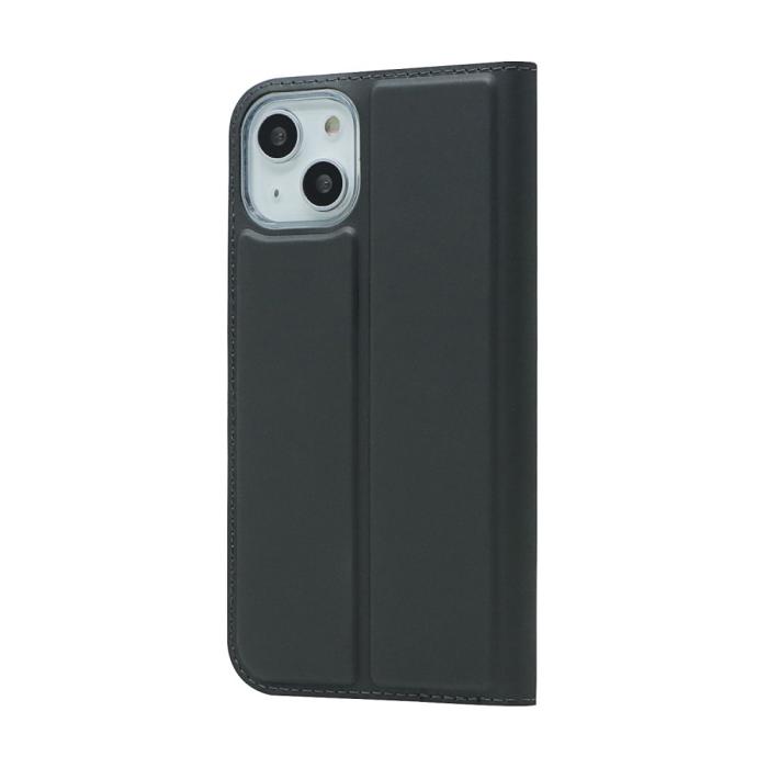 Bild 3,  iPhone 13 Mini - Skin Touch Flip Fodral - Svart - Teknikhallen.se