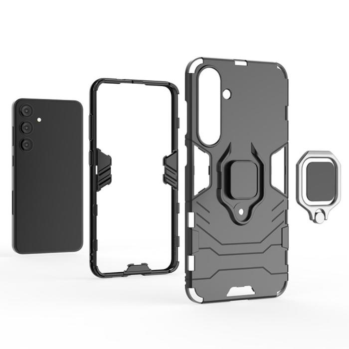 Bild 3,  Samsung Galaxy S24 Plus Skal Ring Hybrid Armor Svart - Teknikhallen.se