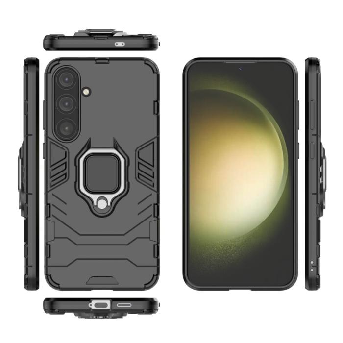 Bild 5,  Samsung Galaxy S24 Plus Skal Ring Hybrid Armor Svart - Teknikhallen.se