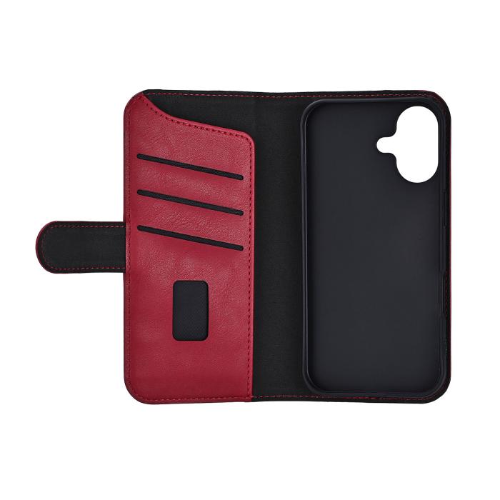 Bild 3, Gear Gear iPhone 17 Fodral MagSafe Läder Deep Red - Teknikhallen.se