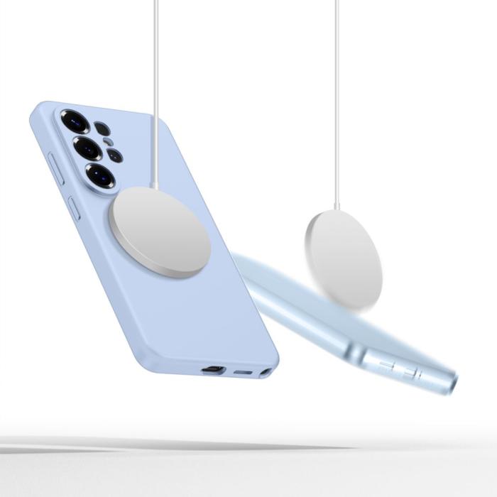 Bild 4, Tech-Protect Tech-Protect Galaxy S26 Ultra Skal MagSafe Silicone Sky Blue - Teknikhallen.se