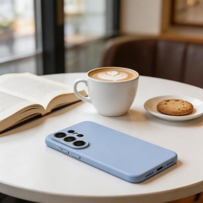 Bild 6, Tech-Protect Tech-Protect Galaxy S26 Ultra Skal MagSafe Silicone Sky Blue - Teknikhallen.se
