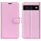  Google Pixel 8 Fodral Litchi Textur Ljus Rosa - Teknikhallen.se