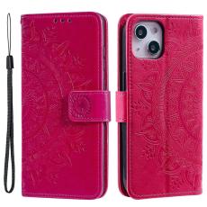  iPhone 15 Fodral Mandala L&auml;der Rosa - Teknikhallen.se