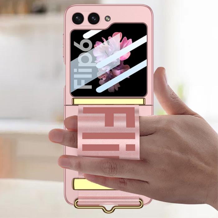Bild 5, GKK GKK Galaxy Z Flip 6 / 7 FE Skal Bälte Hybrid Lila/Grön - Teknikhallen.se