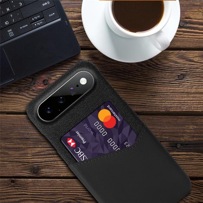 Bild 4,  Google Pixel 11 Pro XL Skal PU Läder Med Korthållare Svart - Teknikhallen.se