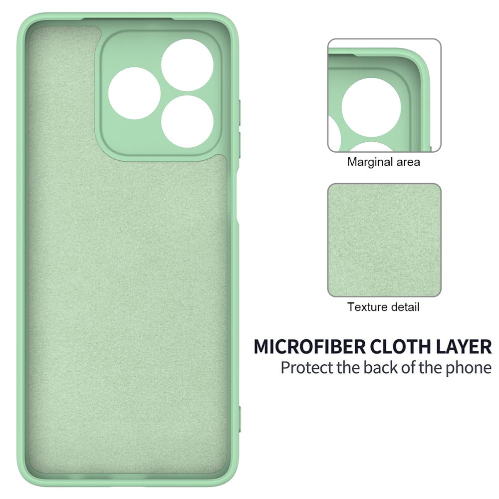  Honor X5c Plus Skal Liquid Silikon Grön - Teknikhallen.se