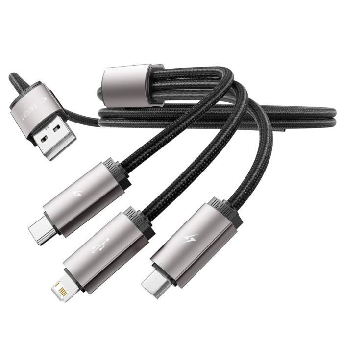 Bild 5, Tech-Protect Tech-Protect 1 m 3.5A 3in1 USB-C/Lightning/Micro Kabel UltraBoost - Teknikhallen.se