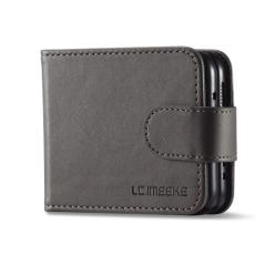 LC.IMEEKE LC.IMEEKE Galaxy Z Flip 4 Fodral L&auml;der Gr&aring; - Teknikhallen.se