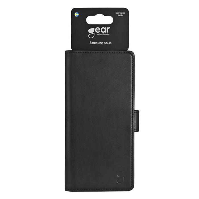 Bild 2, Gear GEAR Samsung Galaxy A03s Fodral Läder Svart - Teknikhallen.se