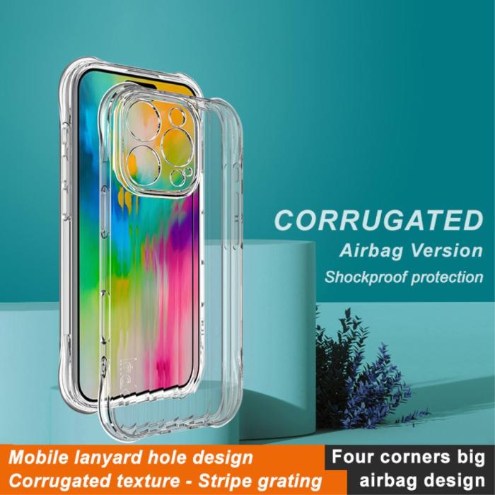 Bild 2, IMAK IMAK iPhone 16 Pro Max Skal Shockproof TPU Transparent - Teknikhallen.se