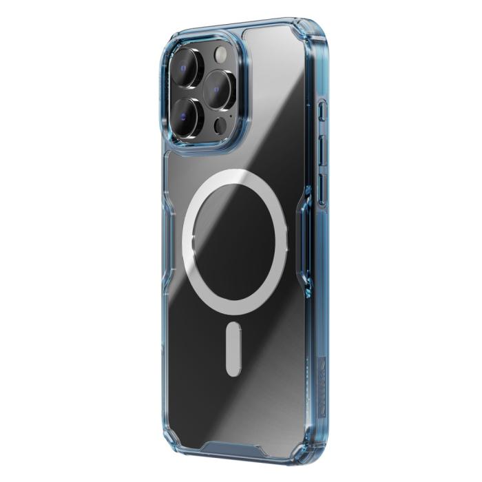 Bild 2, NILLKIN NILLKIN iPhone 16 Pro Max Skal MagSafe Pro Blå - Teknikhallen.se