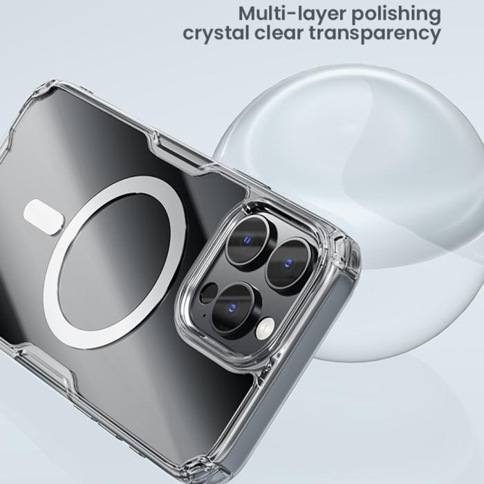 Bild 6, NILLKIN NILLKIN iPhone 16 Pro Max Skal MagSafe Pro Blå - Teknikhallen.se