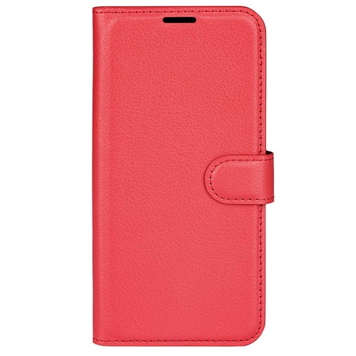 Bild 5,  Samsung Galaxy S24 Fodral Litchi Läder Röd - Teknikhallen.se