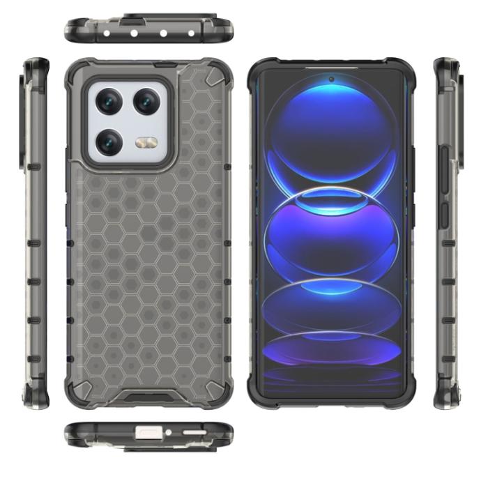 Bild 4,  Xiaomi 13 Pro 5G Skal Shockproof Honeycomb Textur Svart - Teknikhallen.se