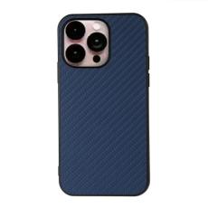  iPhone 14 Pro Max Skal Kolfiber Textur Bl&aring; - Teknikhallen.se