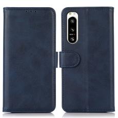  Sony Xperia 5 IV Fodral L&auml;der Bl&aring; - Teknikhallen.se