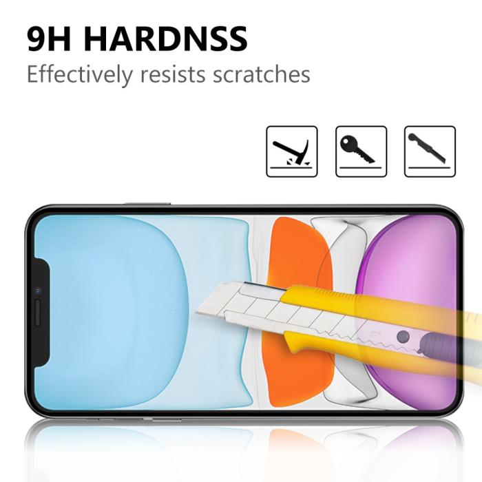 Bild 3,  iPhone 12 Mini - Heltäckande Premium Skärmskydd I Härdat Glas - Teknikhallen.se