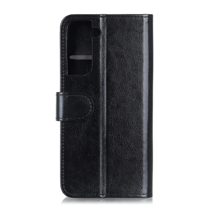 Bild 5,  Samsung Galaxy S21 Plus - Retro Läder Fodral - Svart - Teknikhallen.se