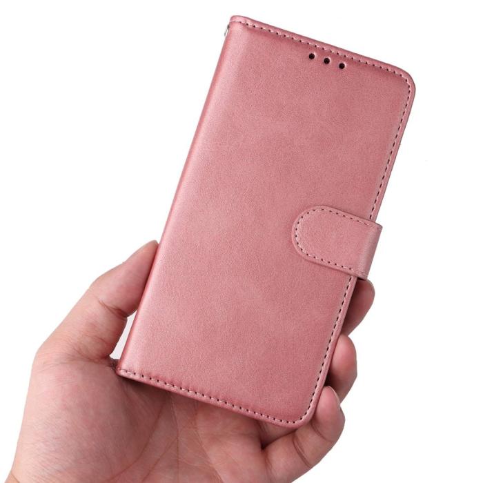 Bild 6,  Samsung Galaxy A14 4G/5G Fodral Läder Roséguld - Teknikhallen.se