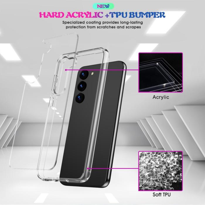 Bild 5,  Samsung Galaxy S23 Skal Akryl/TPU Transparent - Teknikhallen.se