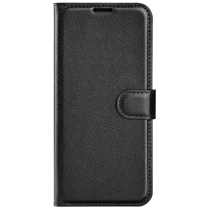 Bild 6,  Samsung Galaxy S24 Plus Fodral Litchi Textur Svart - Teknikhallen.se
