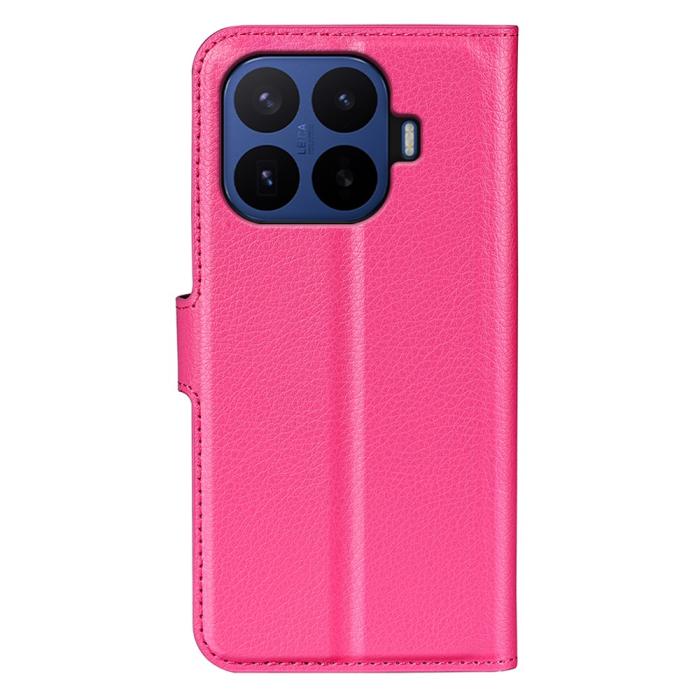 Bild 5,  Xiaomi 17T Pro Fodral Litchi Läder Mörk Rosa - Teknikhallen.se