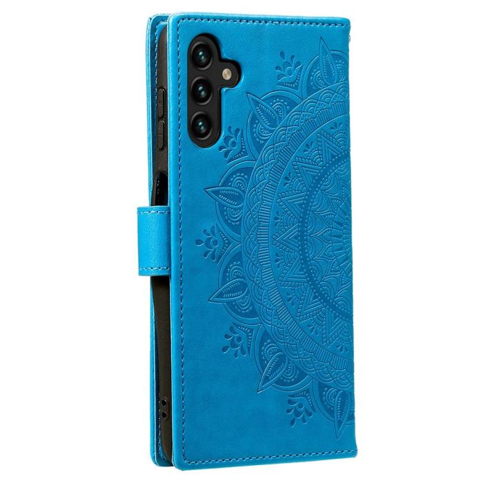 Bild 5,  Samsung Galaxy A54 5G Fodral Mandala Läder Blå - Teknikhallen.se