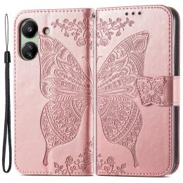  Xiaomi Redmi 13C 4G Fodral Big Butterfly Roséguld - Teknikhallen.se