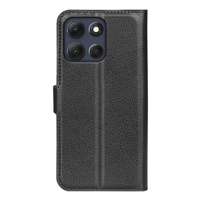 Bild 3,  Motorola Moto G86 5G Fodral Litchi Läder Svart - Teknikhallen.se