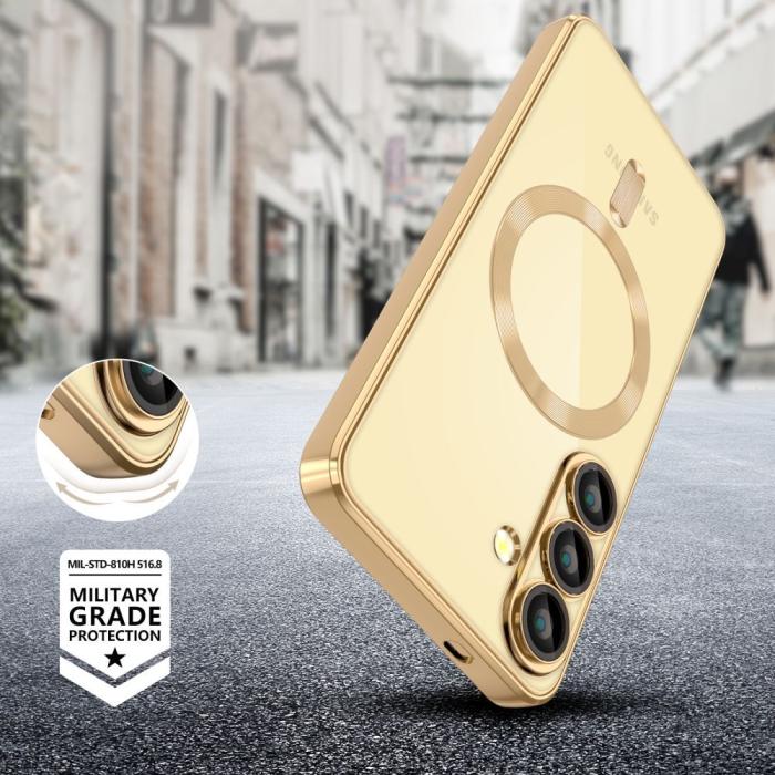 Bild 3, Tech-Protect Tech-Protect Galaxy A36 5G Skal MagSafe MagFlex Shiny Gold - Teknikhallen.se