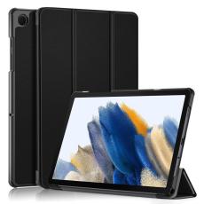  Samsung Galaxy Tab A9 Plus Fodral Tri-Fold PU L&auml;der Svart - Teknikhallen.se