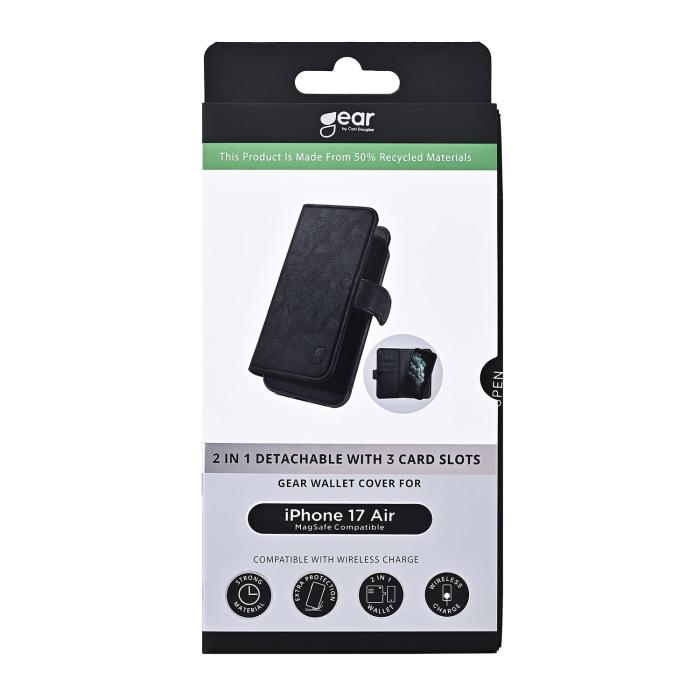 Bild 5, Gear Gear iPhone Air 2in1 MagSafe Magnet Fodral / Skal Svart - Teknikhallen.se