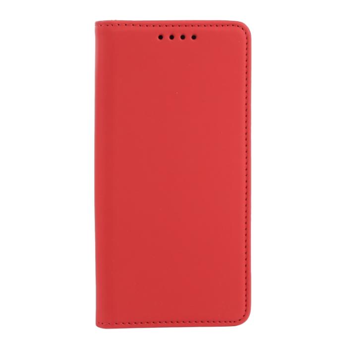 Bild 2,  Samsung Galaxy S22 Fodral Flip Läder Med Kortfack Röd - Teknikhallen.se