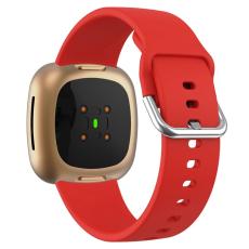  Fitbit Versa 4/Sense 2 Klockarmband Silikon R&ouml;d - Teknikhallen.se