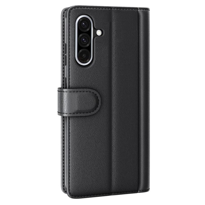 Bild 6,  Samsung Galaxy A36 5G/A56 5G Fodral Premium Äkta Läder Svart - Teknikhallen.se