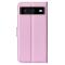  Google Pixel 8 Fodral Litchi Textur Ljus Rosa - Teknikhallen.se