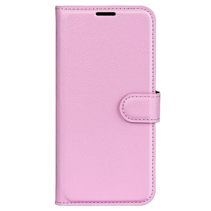 Bild 5,  Google Pixel 8 Fodral Litchi Textur Ljus Rosa - Teknikhallen.se