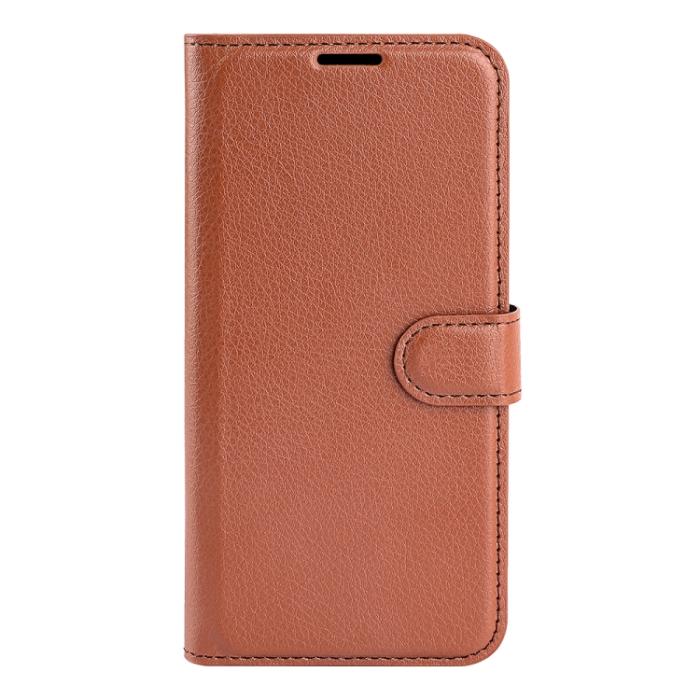 Bild 2,  OnePlus 10 Pro 5G Fodral Litchi Textur Brun - Teknikhallen.se
