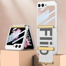 GKK GKK Galaxy Z Flip 6 / 7 FE Skal B&auml;lte Hybrid Silver/Gr&aring; - Teknikhallen.se