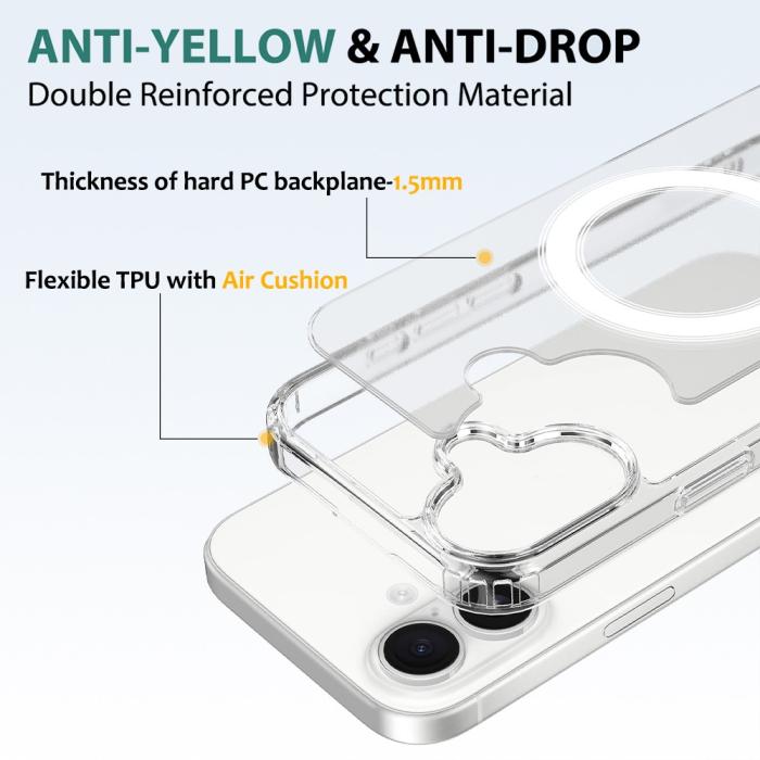 Bild 6,  iPhone 18 Skal MagSafe TPU Transparent - Teknikhallen.se