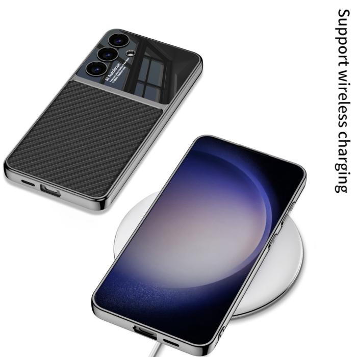 Bild 4, GKK GKK Galaxy S24 Plus Skal Hybrid Läder Litchi Grön - Teknikhallen.se