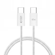 Tech-Protect Tech-Protect 1 m 60W/3A PD USB-C - USB-C Kabel UltraBoost Vit - Teknikhallen.se
