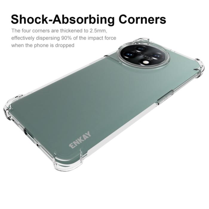 Bild 4, ENKAY ENKAY OnePlus 11 5G Skal Shockproof TPU Transparent - Teknikhallen.se