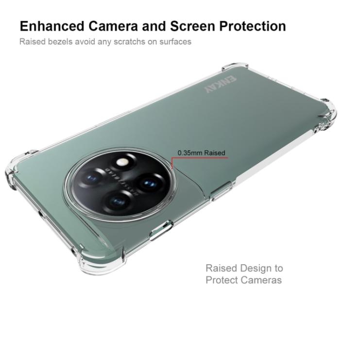 Bild 5, ENKAY ENKAY OnePlus 11 5G Skal Shockproof TPU Transparent - Teknikhallen.se
