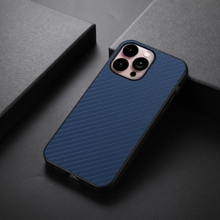 Bild 3,  iPhone 14 Pro Max Skal Kolfiber Textur Blå - Teknikhallen.se