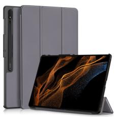  Samsung Galaxy Tab S9 Ultra Fodral Tri-Fold Gr&aring; - Teknikhallen.se