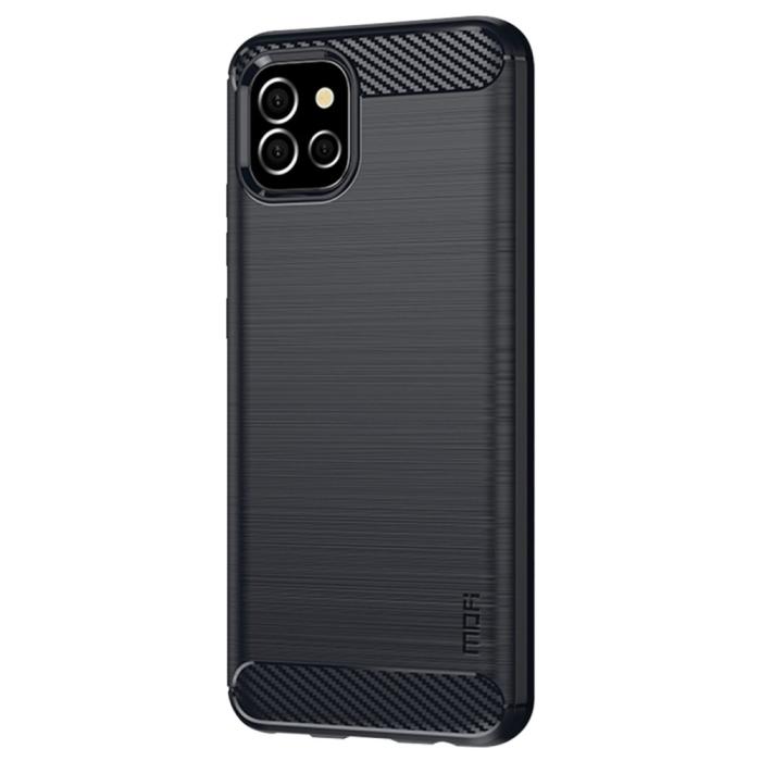 Bild 2, MOFI MOFI Samsung Galaxy A03 Skal Borstad Stål Textur Blå - Teknikhallen.se